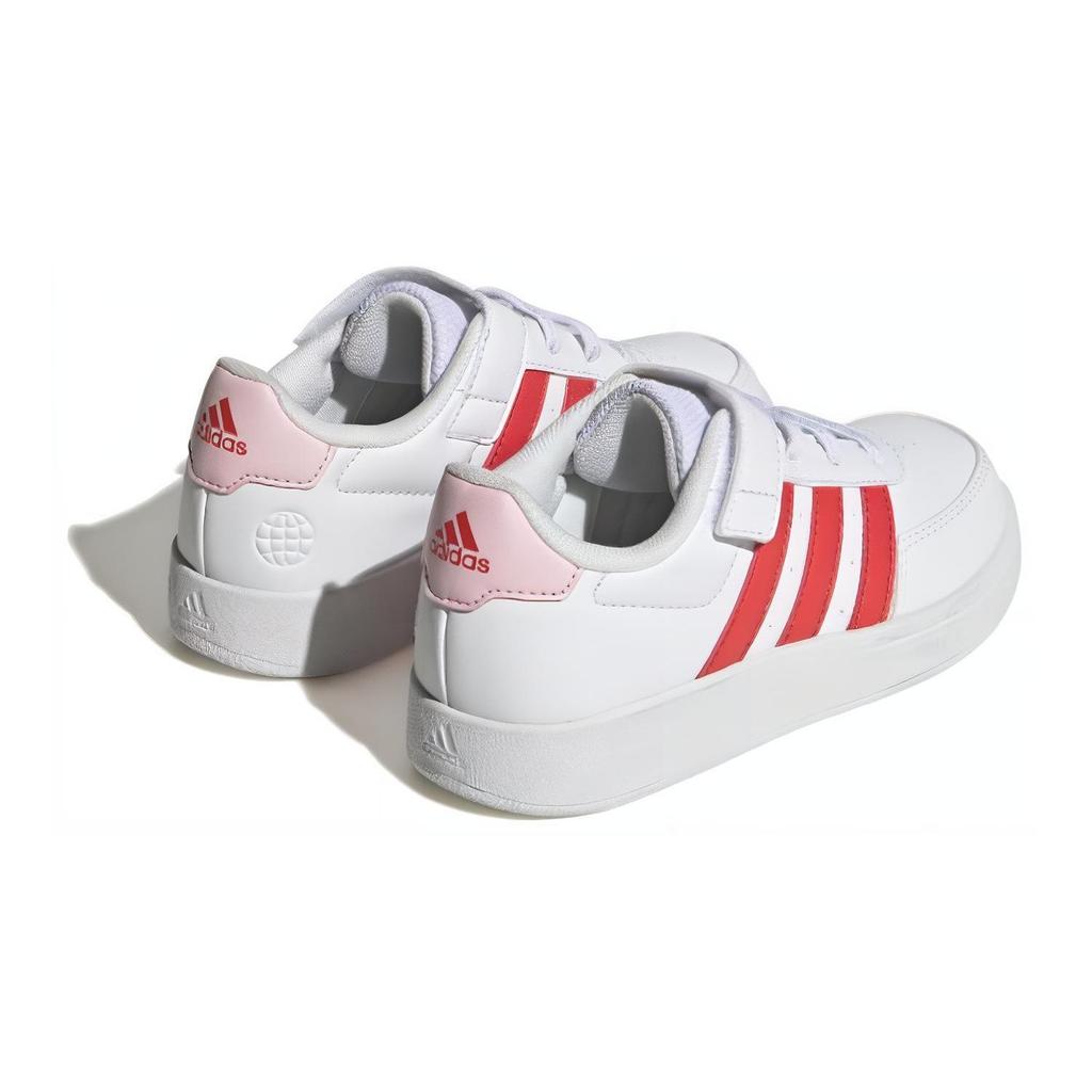 Adidas Breaknet 2.0 Non-Slip Durable Low-Top Kids Skate Shoes Kids Sneakers White Red HP8967