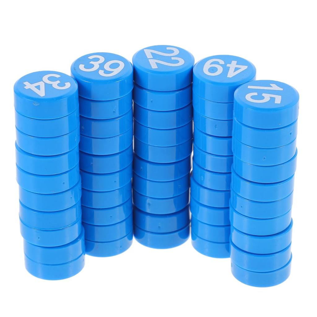 FRCOLOR 50 Pieces Number Magnets, Strong Refrigerator Magnets, Educational Number Stickers, Learning Supplies, Home Decor, 2x2cm