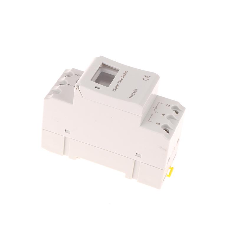 1Pc Electronic Weekly 7 Days Programmable Digital Timer Switch Relay Control 110V 8A 10A 16A Din Rail Thc15A