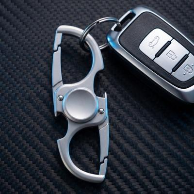 Breloczek ze stopu cynku Fidget Spinner Wytrzymały Gadżet EDC Otwieracz do butelek Wielofunkcyjne narzędzie 3 w 1