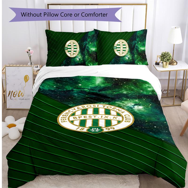 Set Biancheria da Letto 3 Pezzi con Stampa Ferencvaros Morbido Delicato sulla Pelle Lavabile Copripiumino e Federe Set Stagione Singola Camera da Letto