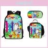 Sac à dos de construction numérique Numberblocks Pour les fournitures scolaires et le rangement des enfants