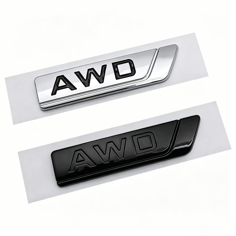 AWD car sticker, suitable for Boyue New Emgrand Borui English rear tail sticker body sticker modified ABS car sticker