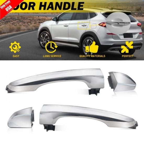 For 16-21 Tucson OE Style Rear Driver Passenger Side Outer Exterior Door Handle