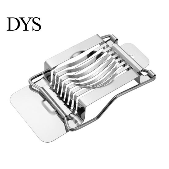 Household Stainless Steel Boiled Egg Slicer Section Cutter Kitchen Supplies