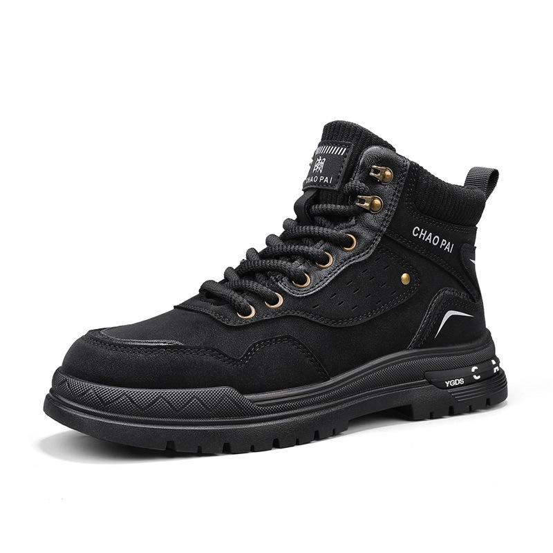 

High-top Martin men s boots outdoor non-slip mountaineering tooling shoes casual fashion autumn and winter new men s trendy shoes 39
