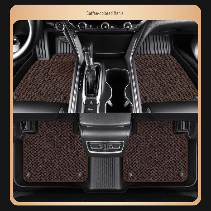 TPE Car Floor Mats for Buick LaCrosse 09-25 Models - Double Layer, Half-Surround, Luxury Starry Sky Design.