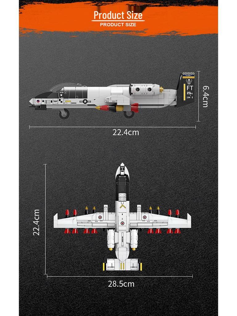 FC4101 Military Fighter Plane Model Building Blocks Set - Lego Compatible