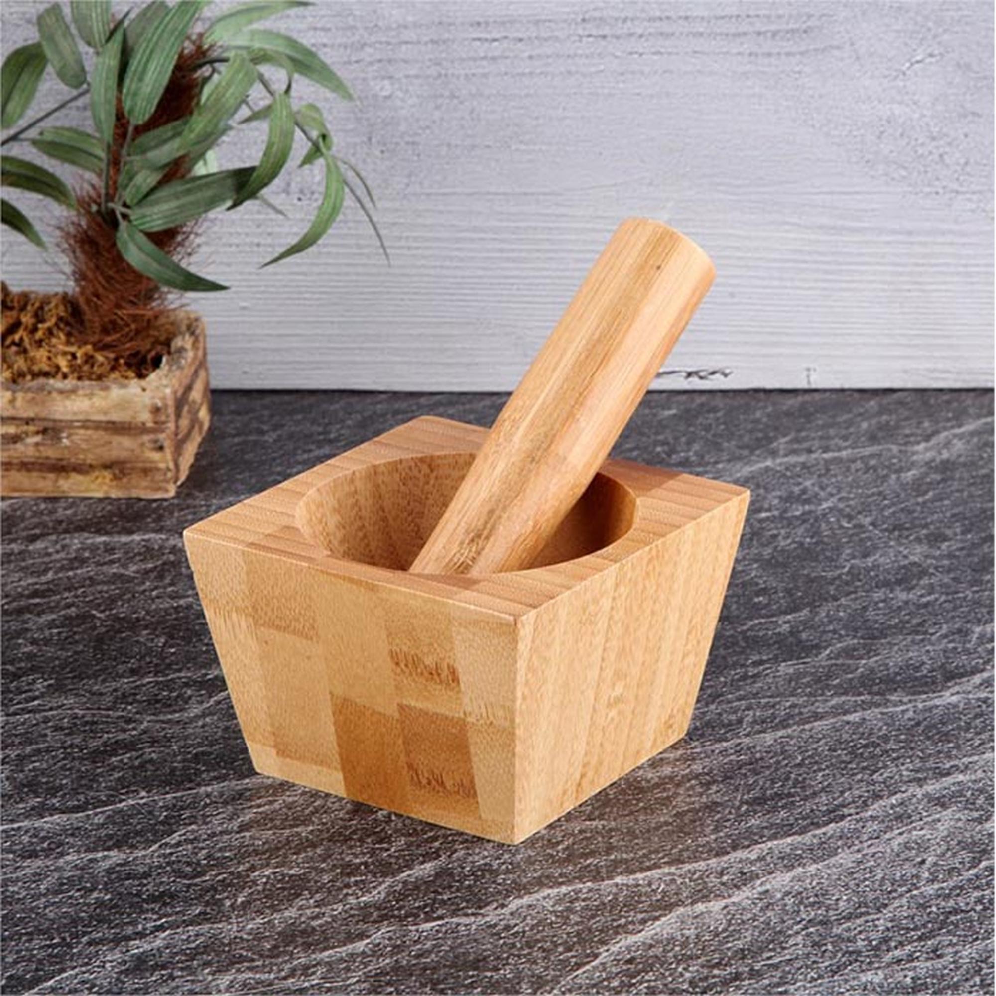 

Бамбуковая квадратная ступка 13 cm