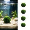 Süßwasser-Moosball mit künstlichen Steinen, dekorative grüne Kugeln, künstlich bedeckter natürlicher Aquarium-Dekorationsstein für Blumengestecke,