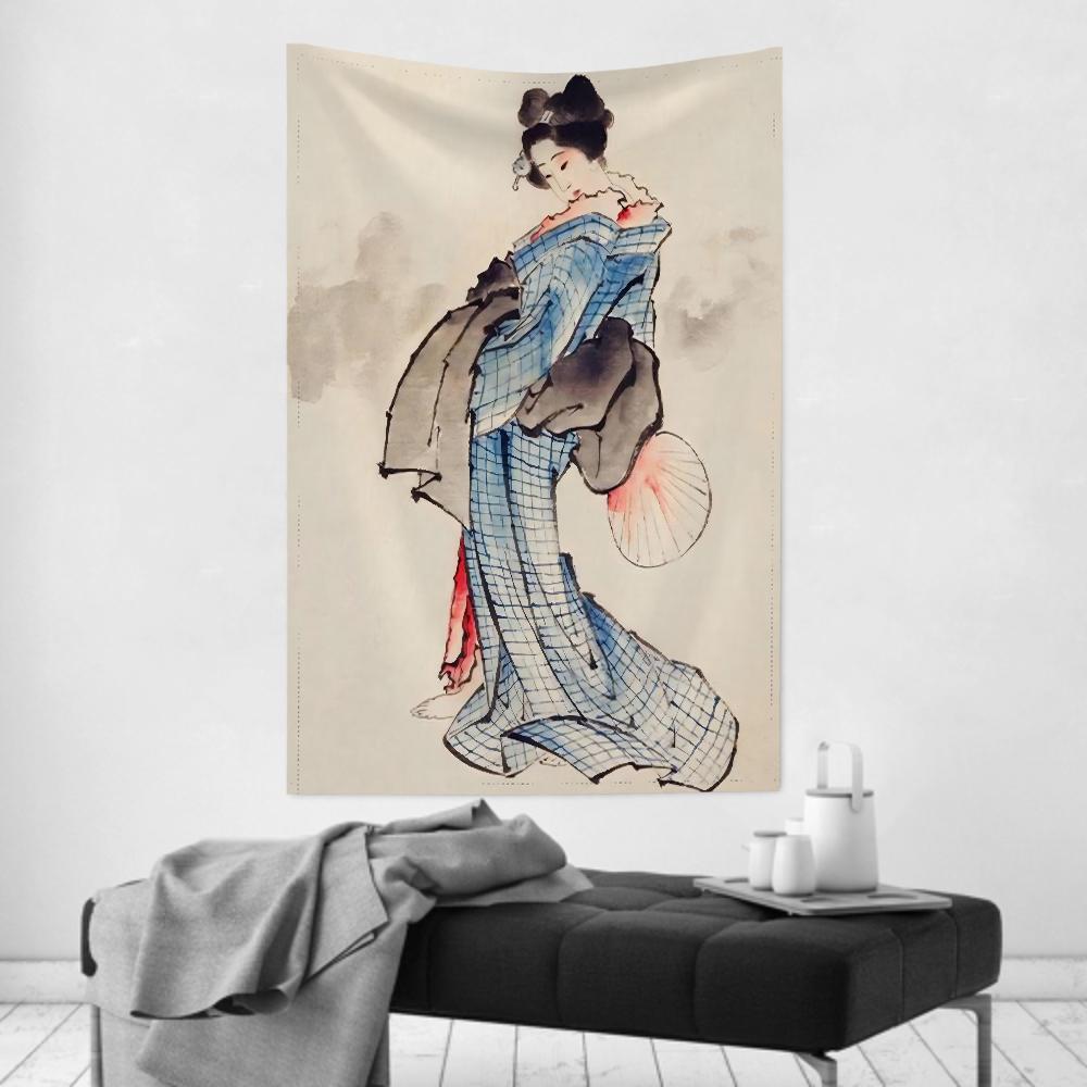 Katsushika Hokusai Tapestry Room Decor Wall Cloth Party Hanging Background Room Decor Baby Room