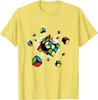 Exploding rubix rubiks rubics cube present gift for kids T-Shirt Fitness Tight Tshirts Classic Tops & Tees Cotton Men Casual