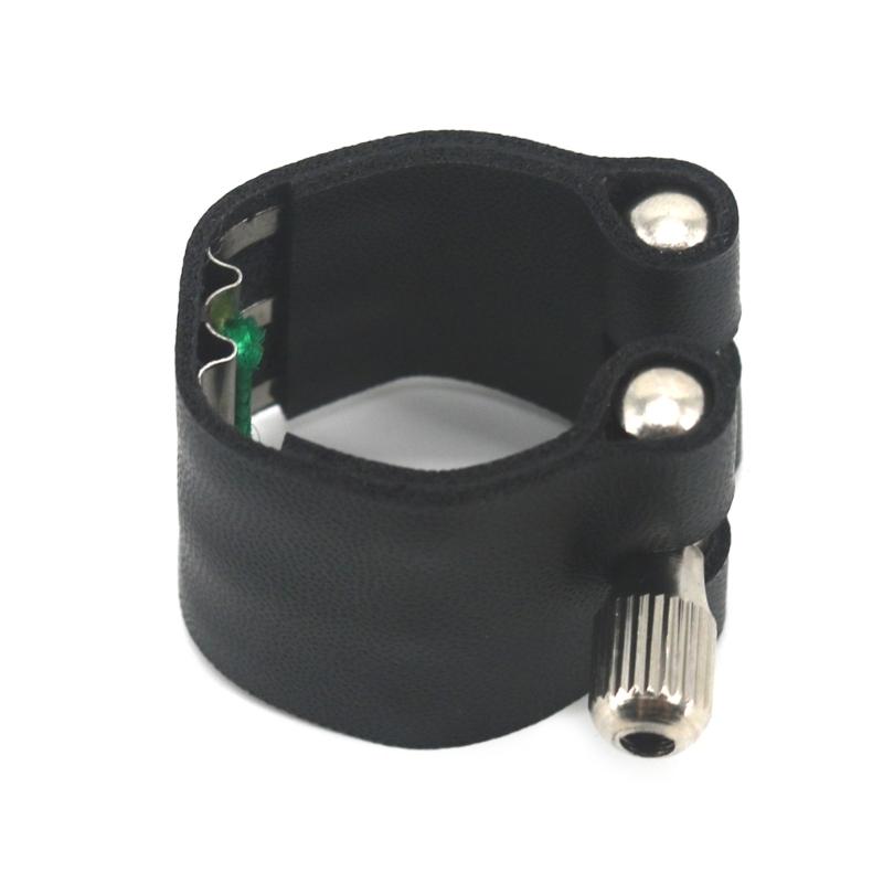 Professionelle PU-Leder Altsaxophon Mundstück Ligatur Clip Befestigung Langlebig