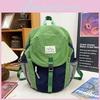Childrens Versatile Nylon Backpack Featuring Color Blocking Design For Kids