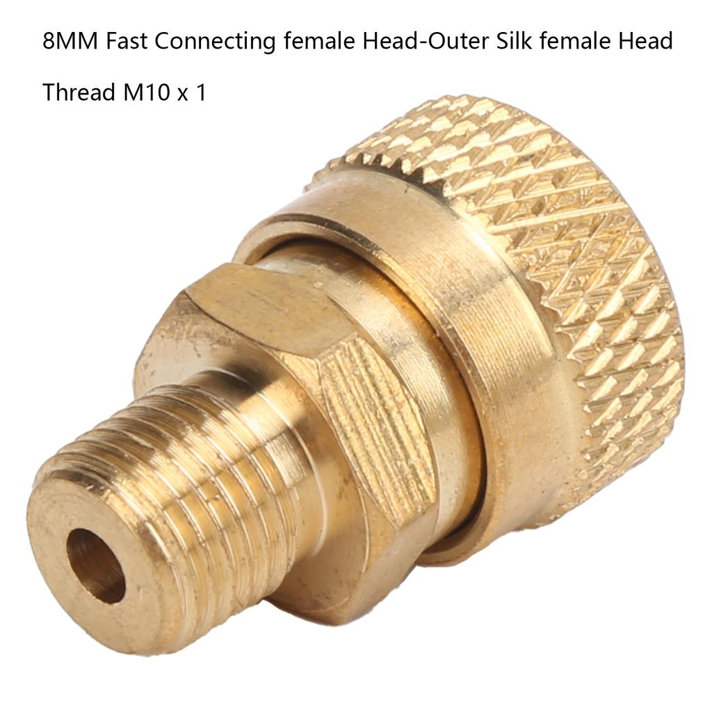 M14 Male Thread Copper Quick Coupler Adapter Pipe Fitting Connector 3pcs M14 Male Thread Copper Quick Coupler Adapter Pipe Fitting Connector 3pcs