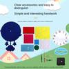 Cartoon Clock Cognition Clocks Toys Nonwoven Fabric Time Teaching Aid  Montessori Arts Crafts