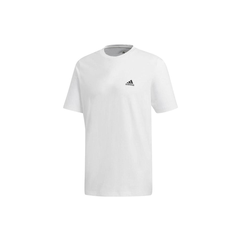 Adidas T Shirts Men's White Crew Neck Moderate Straight Fit GL6102