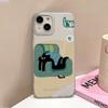 Abstract Art Cat Phone Case For iPhone 15 Pro Case iPhone 11 13 16 12 14 Pro Max 12 13 Mini 15 16 Plus Shockproof Silicone Cover