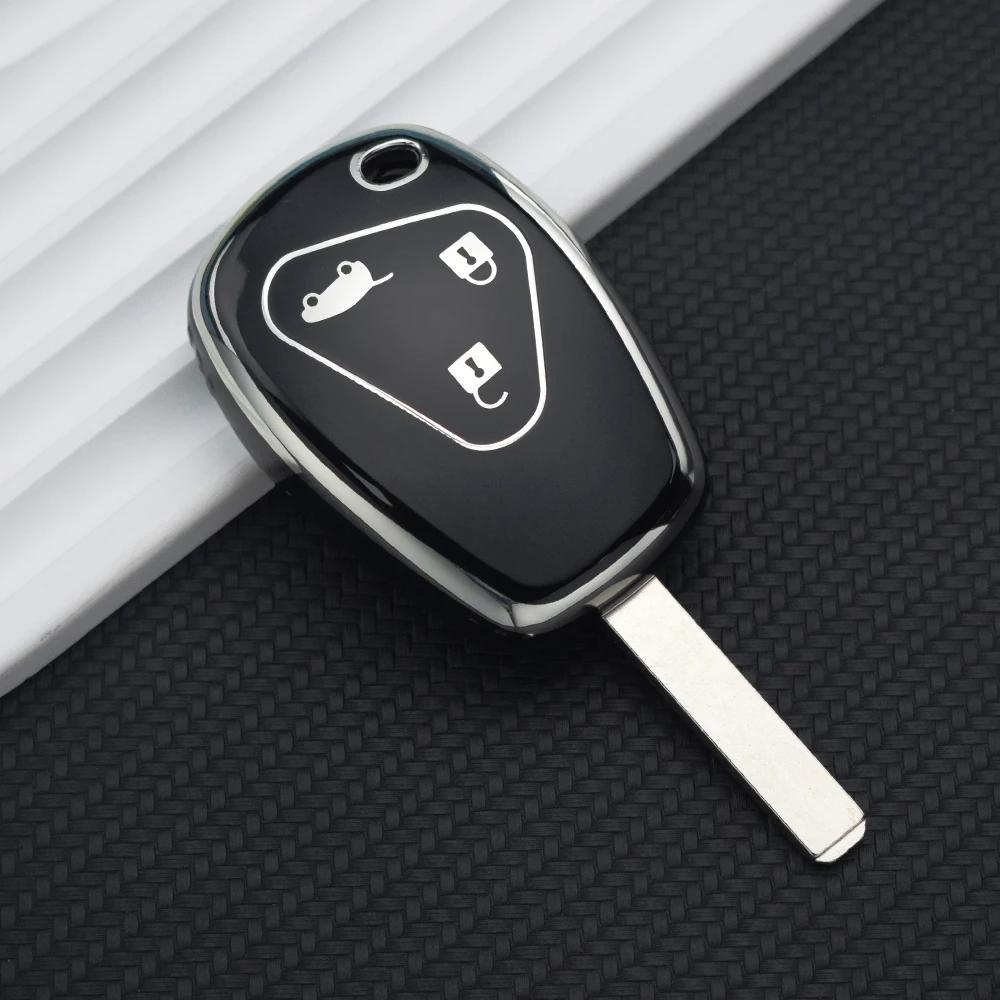 For Renault Dacia Master Kangoo Clio Modus Twingo For Nissan Kubistar Primastar For Opel Vivaro Tpu Car Key Case Cover Shell Fob