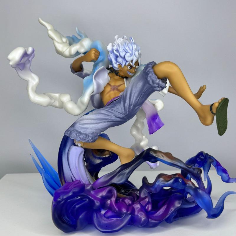 ONE PIECE POPMAX 5th gear Nika Luffy gift figure statue animation peripheral tide play doll ornament toy