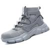 Labor Protection Shoes Men's Breathable, Anti-smashing, Anti-puncture, Steel-clad Toe Work Shoes, Safety Protective Shoes, Breathable, High-top