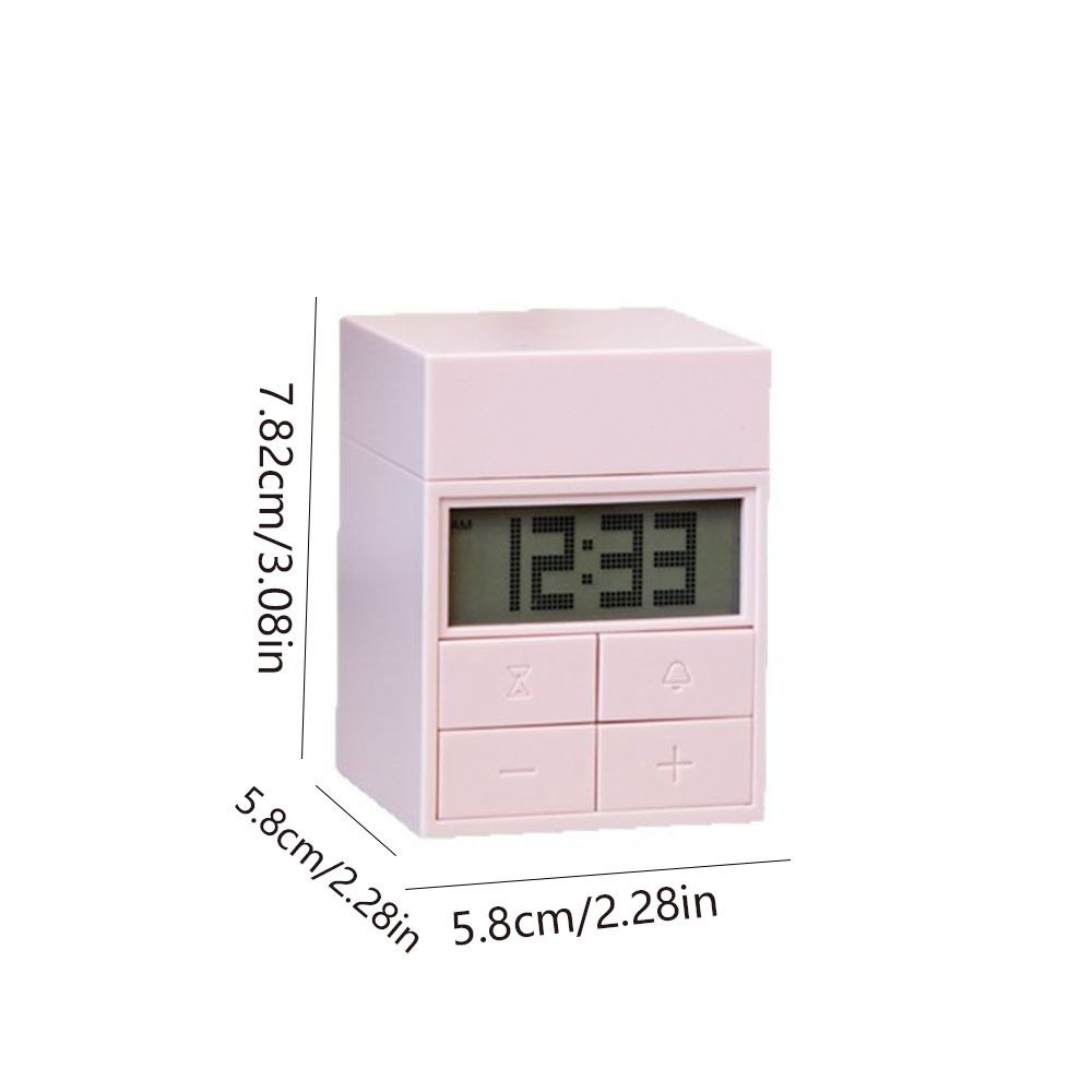 LCD Digital Desktop Alarm Clock Time Manager Electronic Timing Rotation Timer Kitchen