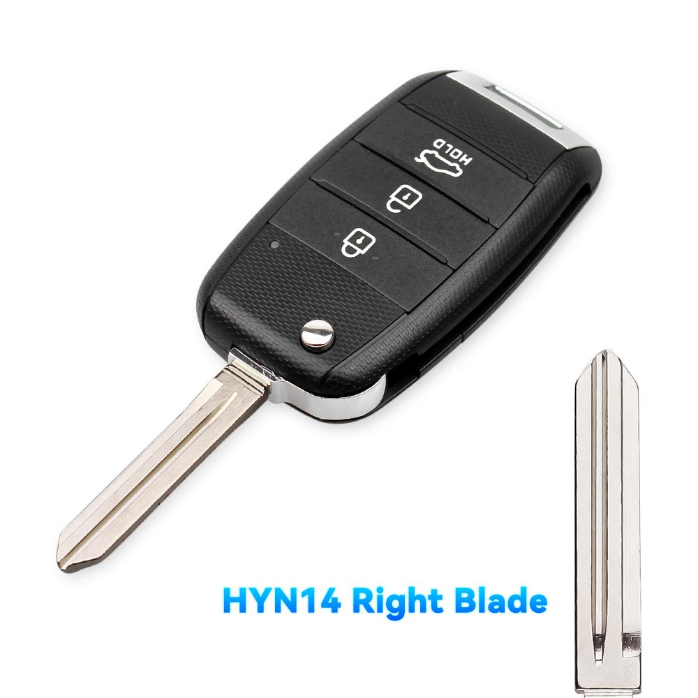 KEYYOU For Kia KIA K2 K3 K5 Carens Cerato Forte Car Fob Cover Housing Remote Key Shell Case Folding