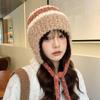 New Hat for Women Japanese Cute Girls Knitted Wool Hat for Winter Warmth To Prevent Students From Cold Ear Protection Hat Thick