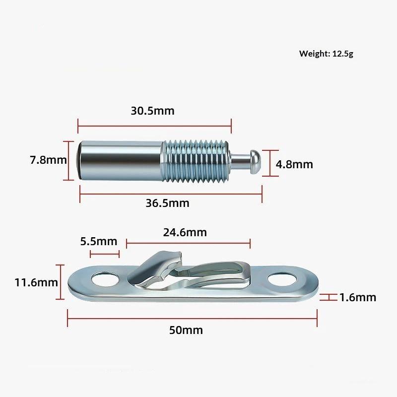 Elastic Invisible Panel Fasteners for Furniture 2 in 1 Cabinet Connector Set  for Seamless DIY Home Assembly