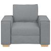 Sofa Chair Light Grey 60 Cm Fabric