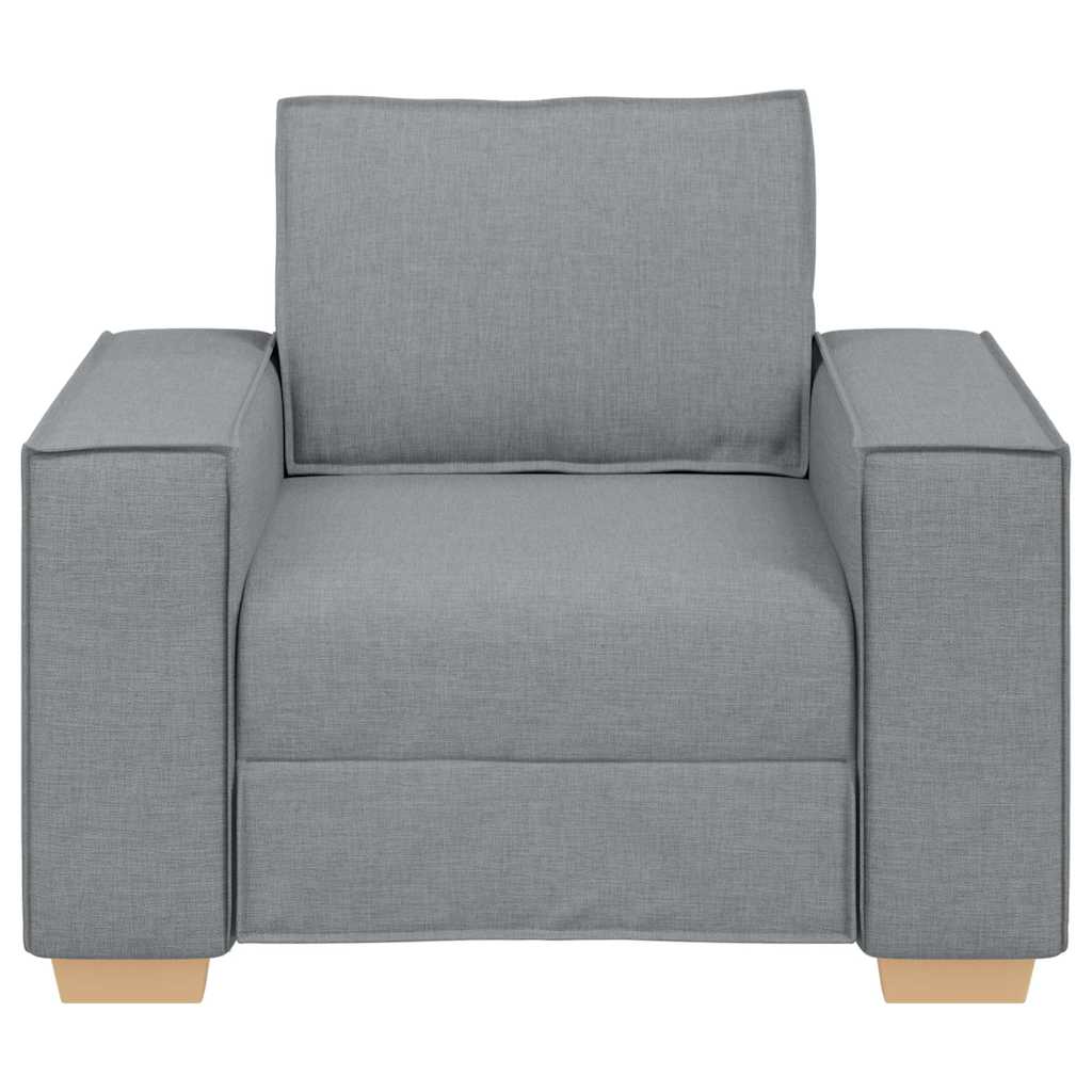 Sofa Chair Light Grey 60 Cm Fabric