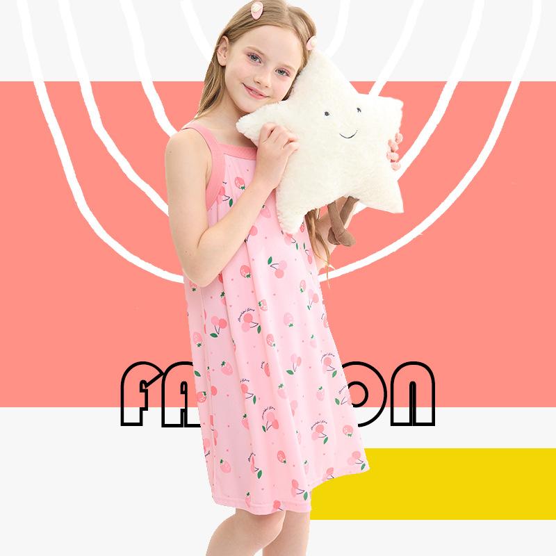 Dziecięca Moda Sukienka Tank Top Letnia Dziewczęca Słodka Księżniczka Bez Rękawów