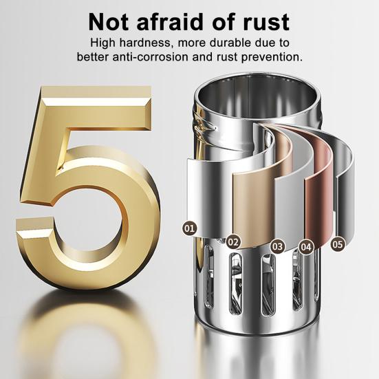 Brass Core Sink Stopper Stainless Steel Bathroom Sink Drain Strainer Easy Install Anti-Blocking Filter