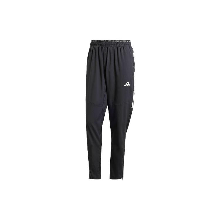 Adidas Own The Run 3 Stripes Joggers Knitted Sweatpants Men's Black IK4982