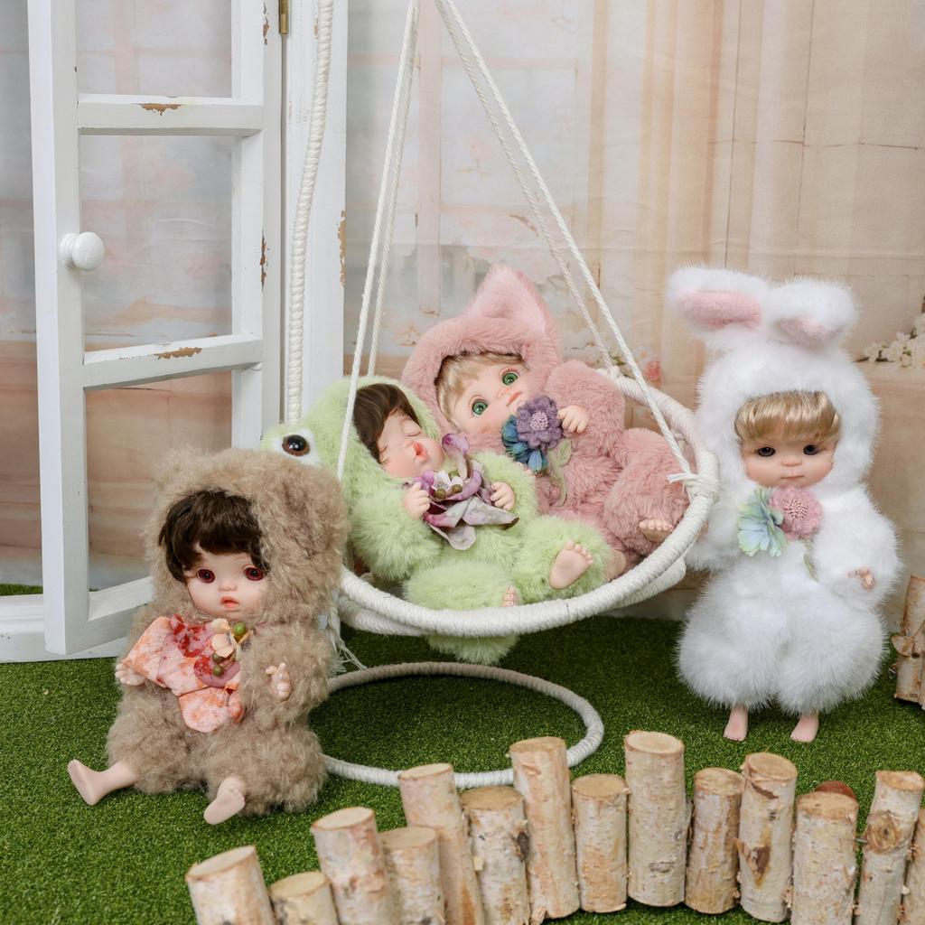 Cloveray Cute Realistic Reborn Baby Doll with Changeable Vinyl Soothing Birthday Gift 10-inch Clothes, Doll, Toy, (Name Coco) (Fox)