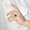 Lindon Classic 925 Sterling Silver Zircon Ring Ladies Jewelry Wedding Promise Party Gift