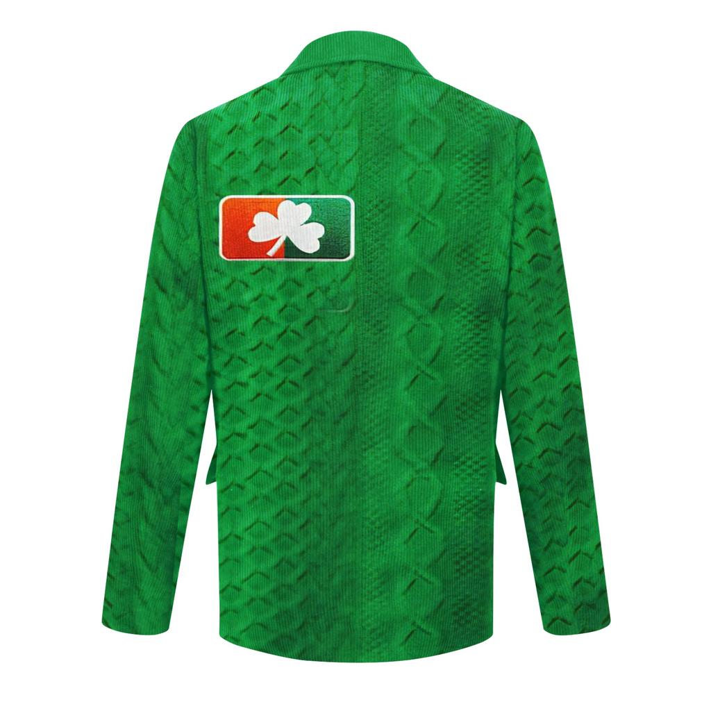 Herren Druck Kord Warm Taschen Anzugjacke Cardigan Herren Freizeitanzug