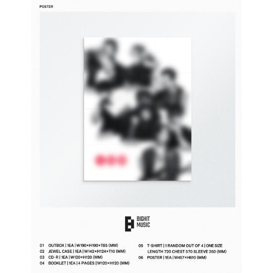 BTS T-shirt 'ARIRANG' Set Box CD Merchandise Ufficiale Edizione Limitata