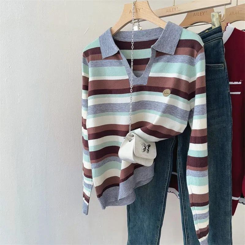 Sweater for Women Winter Cotton Thickened Pullover Warm Knitted Stretchy Long Sleeve Oversize Jumper Sweater Tops