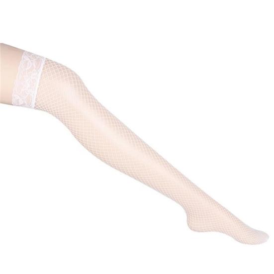Dámské sexy průsvitné síťované punčochy s designem proti zadrhnutí Elasticita lichotivé siluetové punčochy pro každodenní párty a rande