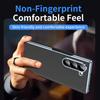 For Samsung Galaxy Z Fold5 5G Case Electroplating Lens Carbon Fiber Texture PC Phone Cover