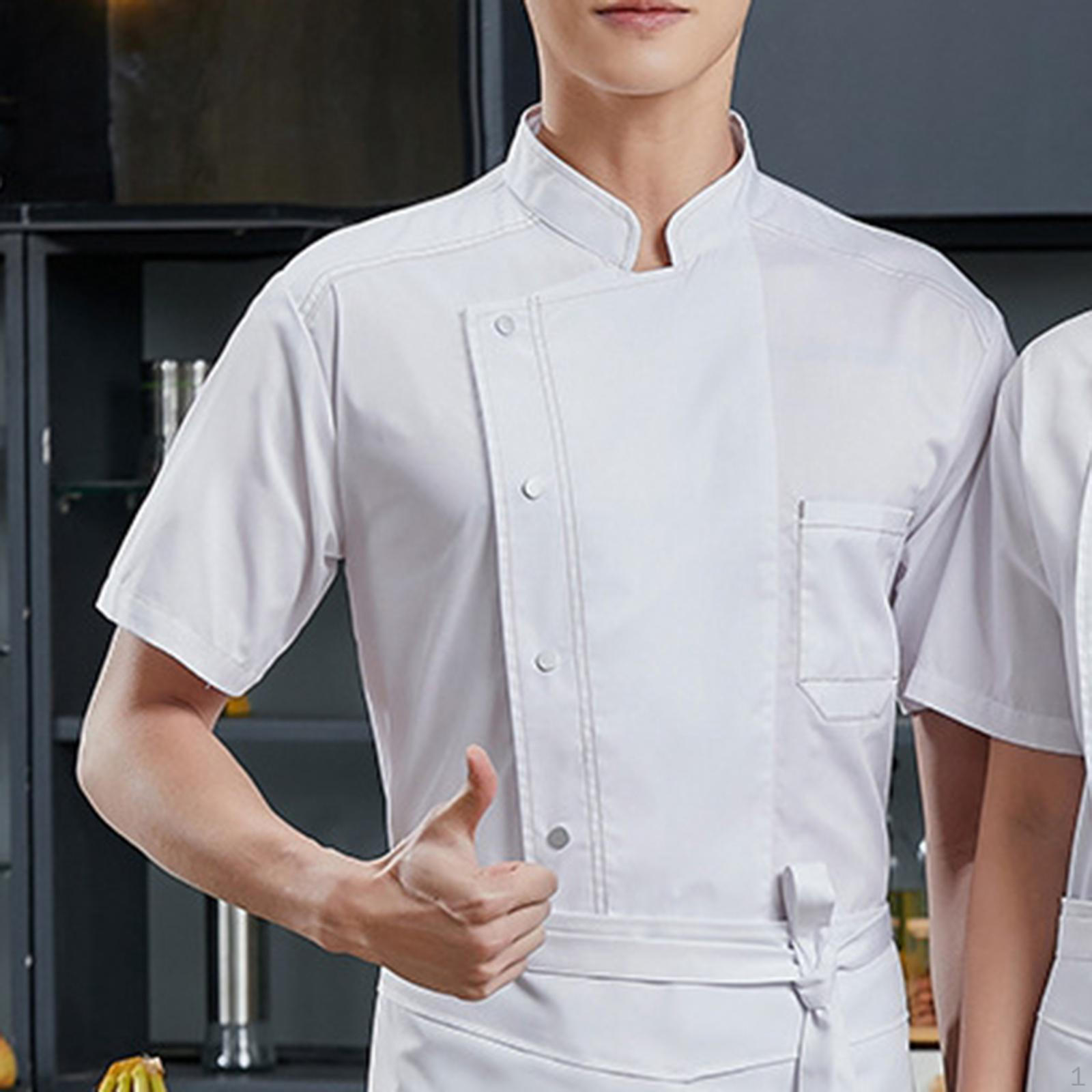 Classic Short Sleeve Chef Coat for Culinary Professionals XL белый