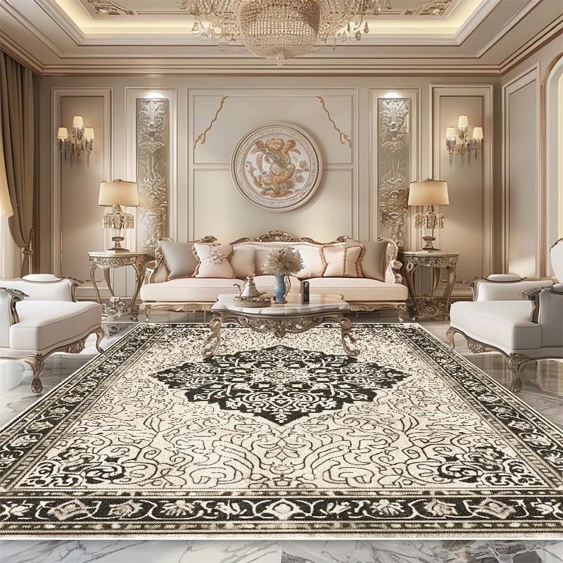 Persian Luxury Carpet Living Room High-grade Bedroom Decoration Beautiful Large Area Rug Lounge Non-slip Soft Bedside Floor Mats