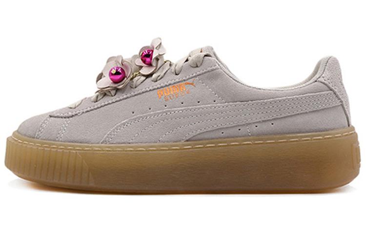 PUMA Platform Flower Tassel White Women s 369181-01 37.5