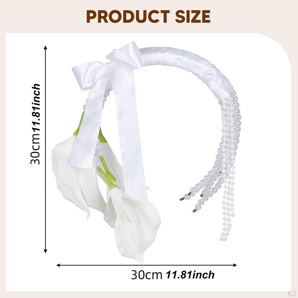 Bridal Bouquet Bride Handheld Flowers Artificial for Engagement