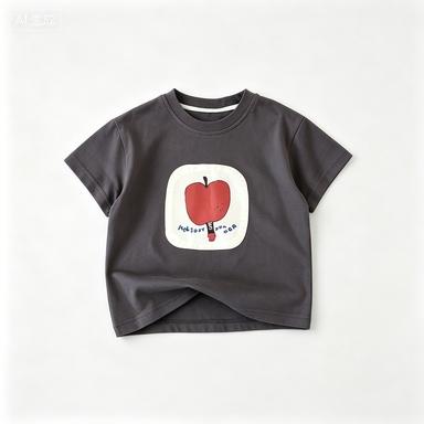 Kids Clothing Tees Summer Printed Cartoon Fashion Short Sleeve T-shirt Girls Loose Casual Tops T Shirts Crewneck