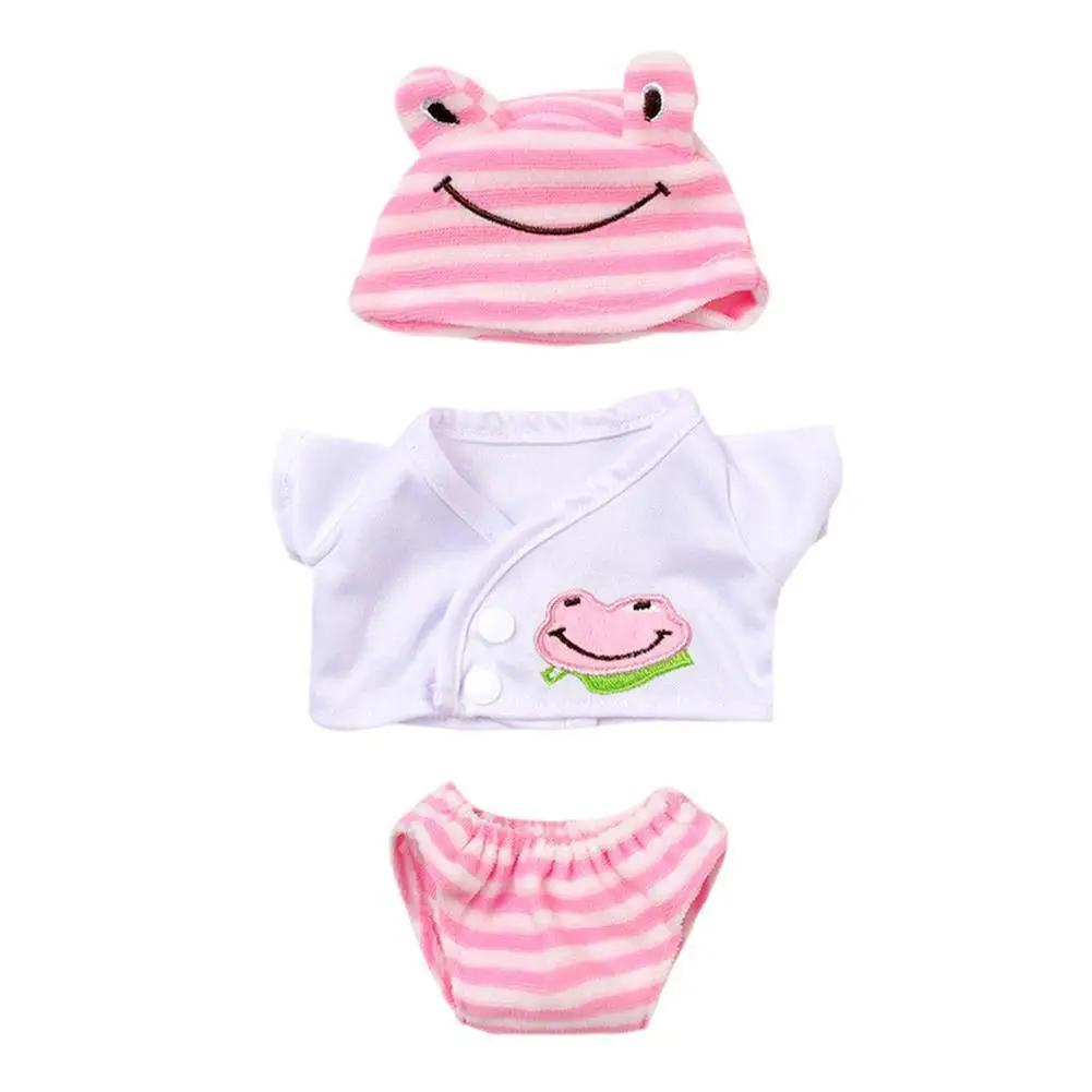 30cm Doll Clothes Cute Rabbit Frog Casual Outfit For Simulation Doll Change A Suit Soft Cloth Doll Set Sweater Doll Accesso J4M3