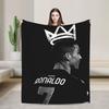 CR7 Ronaldo Voetballer Gebreide Dekens Flanellen Voetbal Zachte Plaid Dekens voor Slaapkamer Bank Bed Kleed