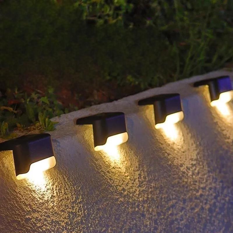 Stair LED Solar Lamp IP65 Waterproof Outdoor Garden Light Pathway Yard Patio Steps Fence Lamps Garden Decor Solar Light Outdoors