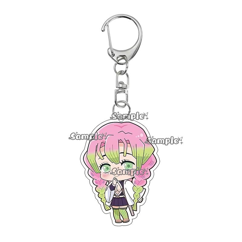 

Cartoon Tanjiro Nezuko Agatsuma Zenitsu Tomioka Giyuu Peripheral Q Version Acrylic Keychain Cute Accessory Decor Jewelry Pendant about 5cm